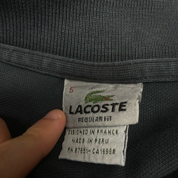 Men’s Lacoste Short Sleeve Polo Shirt Size 5 - Picture 3 of 3
